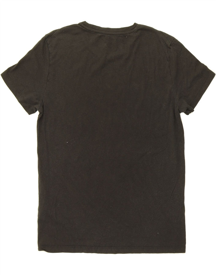 SUPERDRY Mens Graphic T-Shirt Top Medium Black Cotton Vintage Superdry and Second-Hand Superdry from Messina Hembry 