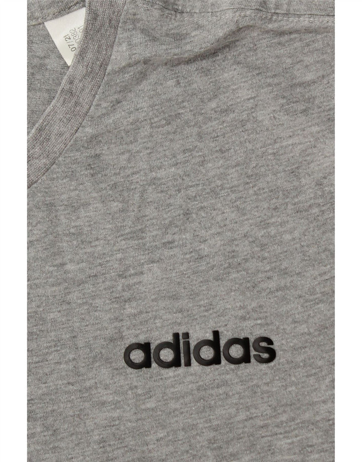 ADIDAS T-Shirt Homme Petit Gris Coton