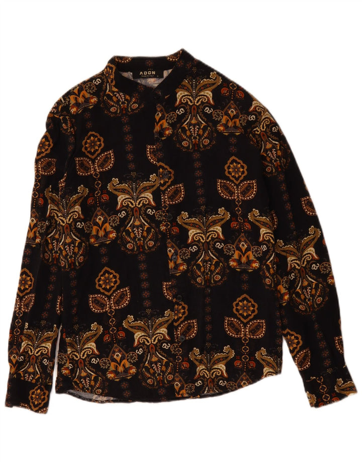 ADON Chemise Homme Petit Noir Paisley