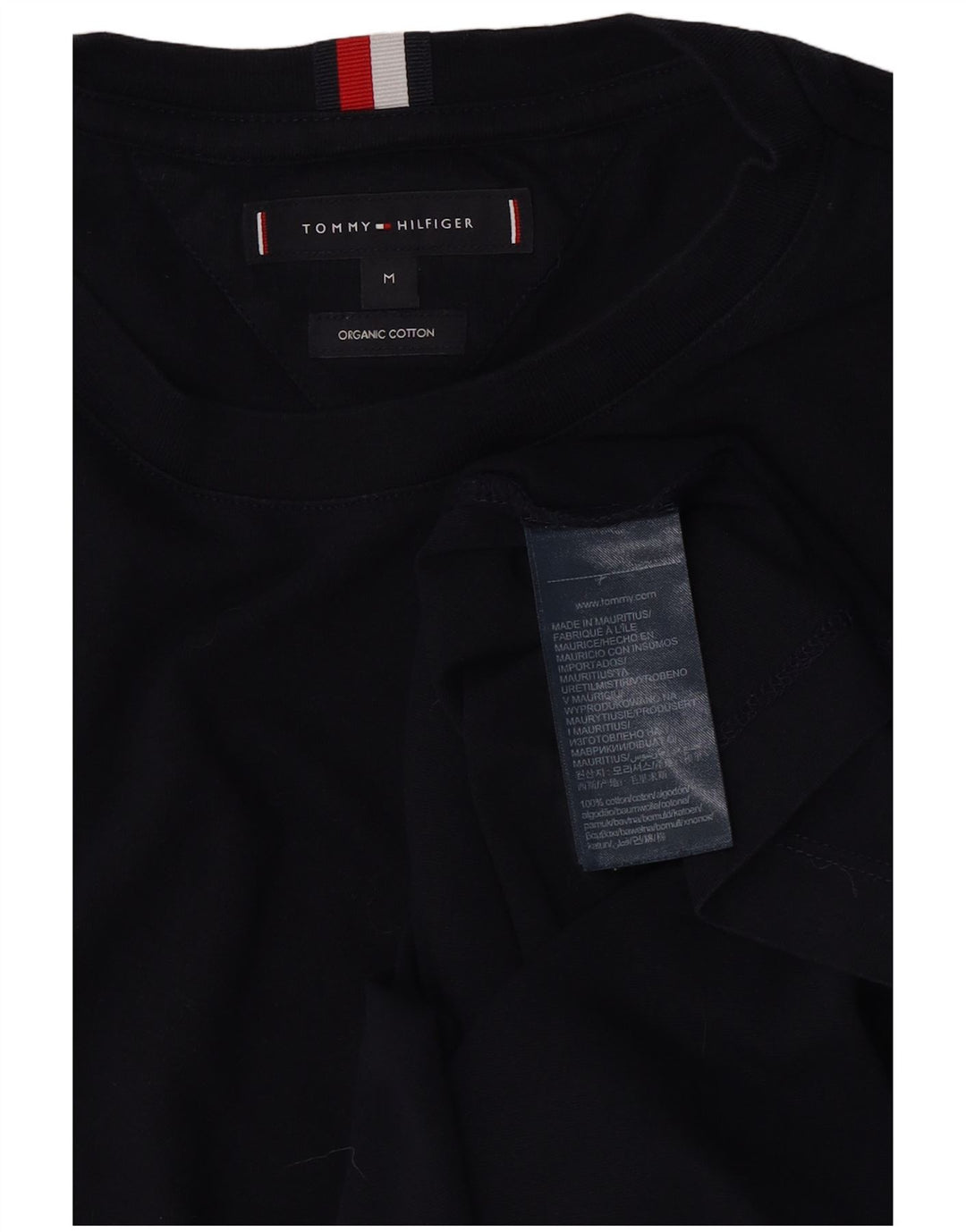 Tommy Hilfiger T-Shirt Homme Bleu Marine Moyen Coton
