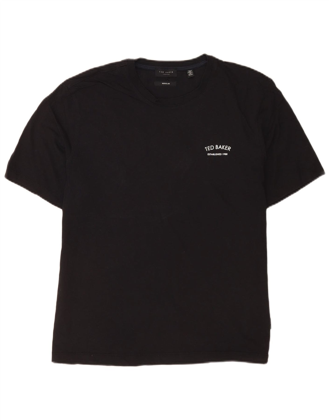 Ted Baker T-Shirt Regular Homme Noir Moyen Coton