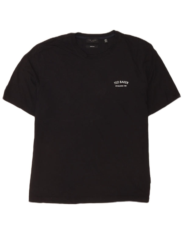 Ted Baker T-Shirt Regular Homme Noir Moyen Coton