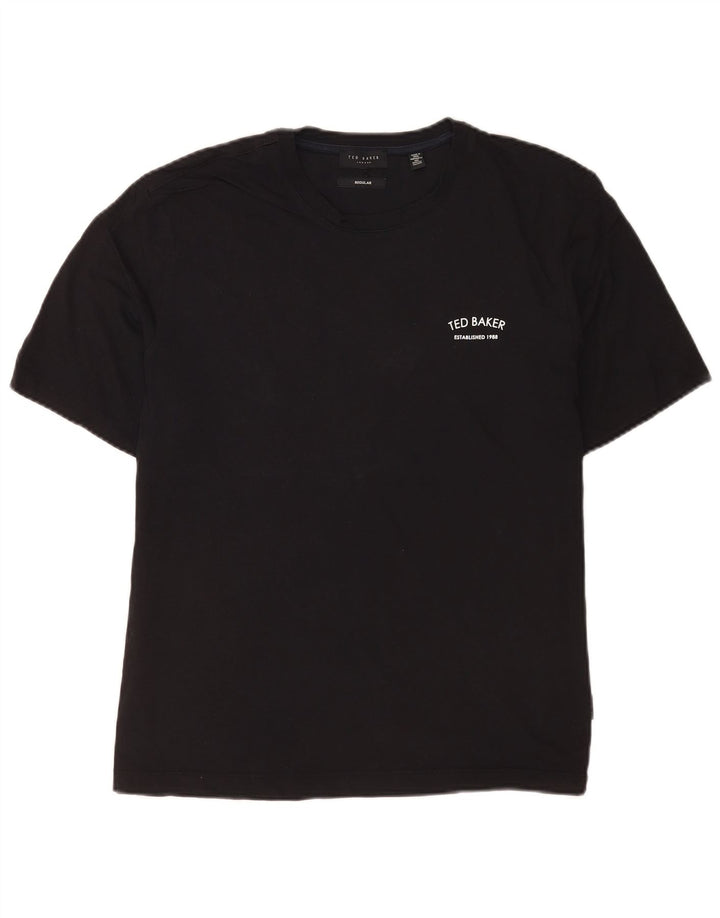 Ted Baker T-Shirt Regular Homme Noir Moyen Coton