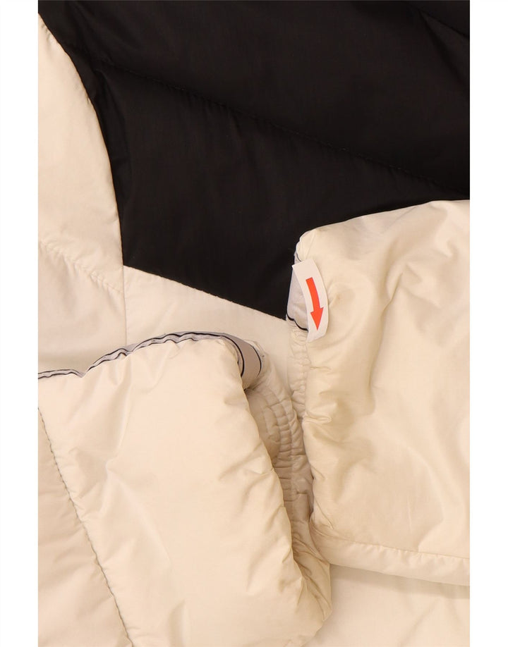 Champion Veste matelassée graphique pour femme UK 16 Large White Colourblock