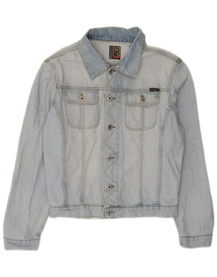 Boosley Veste en jean pour homme UK 38 Bleu moyen