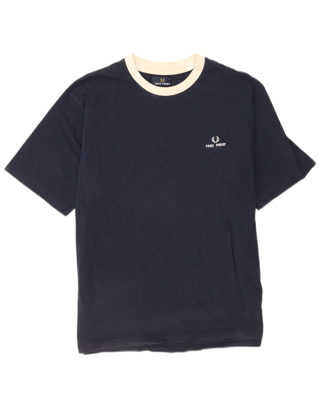 Fred Perry T-Shirt Homme Haut Large Bleu Marine Coton