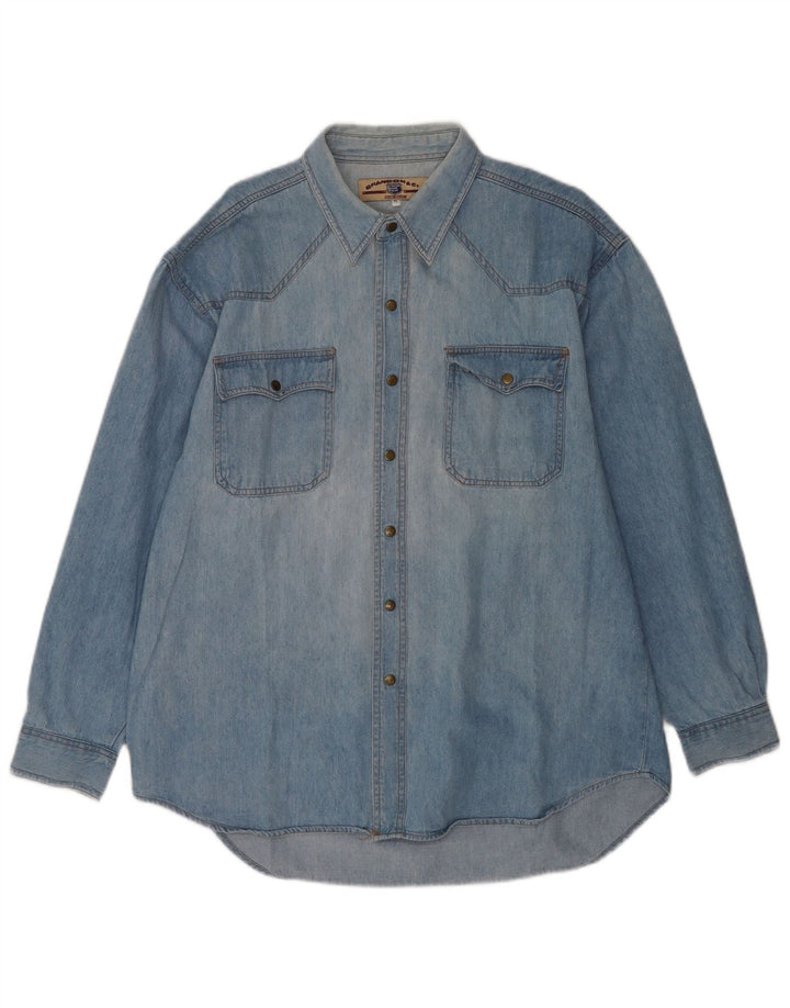 Brandon & C Chemise en Jean XL Bleu Coton Homme