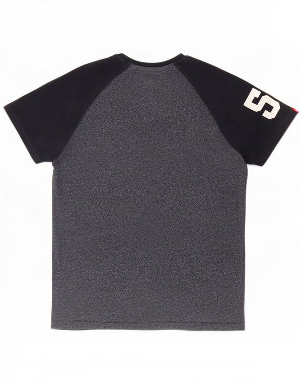 Superdry T-shirt graphique pour hommes, grand, bleu marine, camouflage, coton