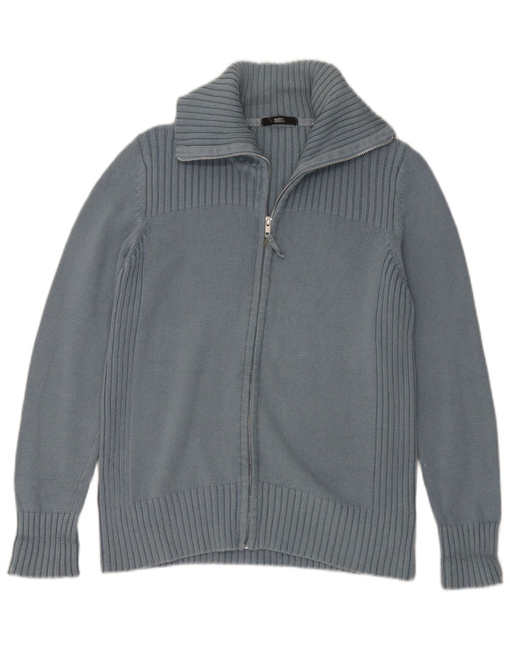 Marks & Spencer Pull Cardigan pour Femme UK 16 Grand Bleu Coton