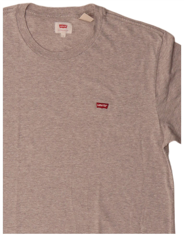 Levi's T-Shirt Homme Gris Large Coton