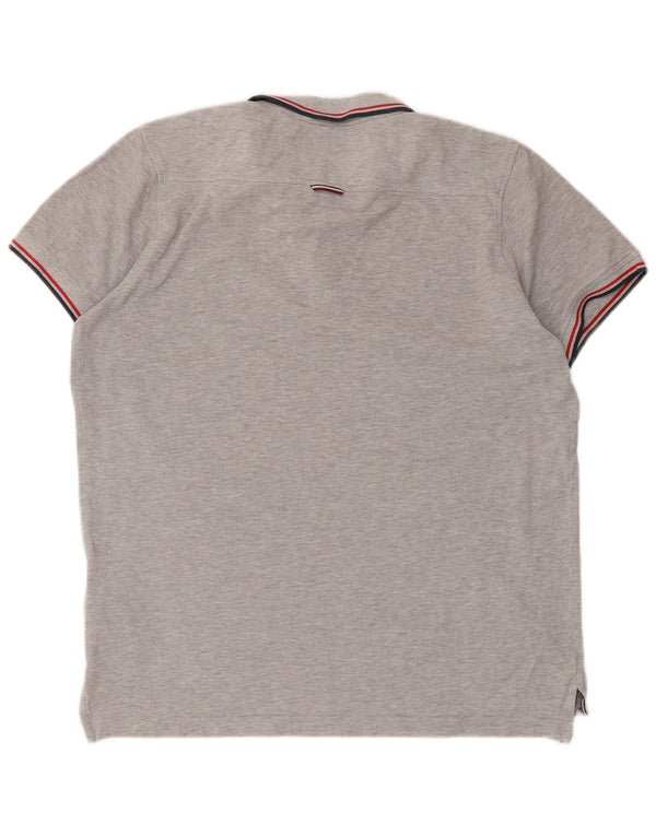 Tommy Hilfiger Polo Slim Fit pour Homme en Coton rayé Gris Large