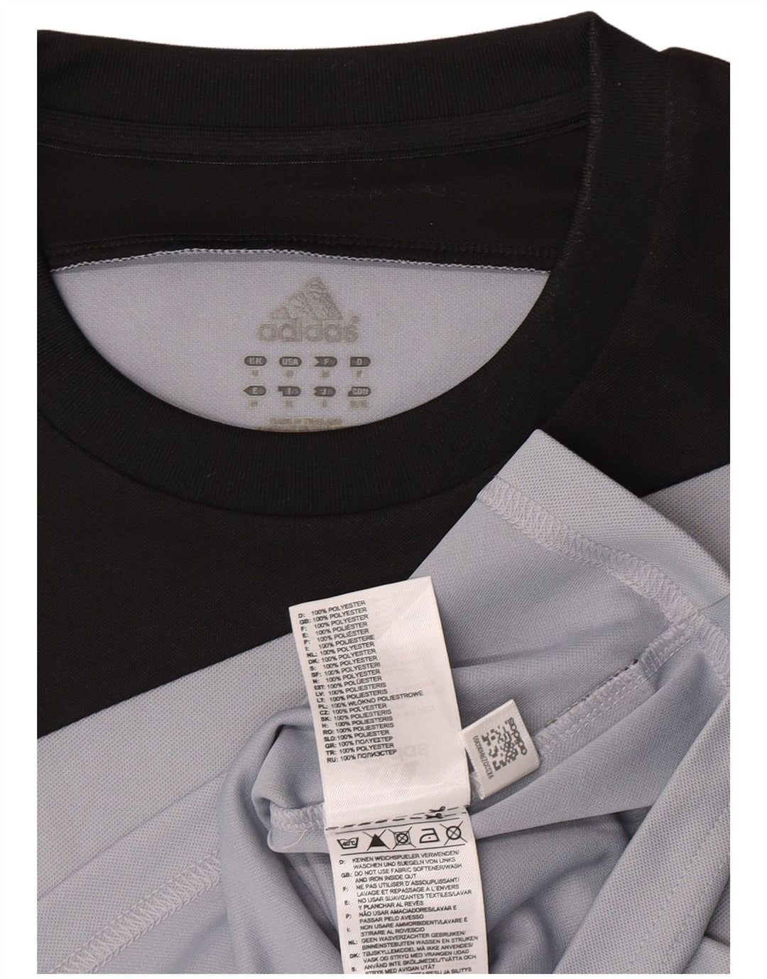 Adidas T-Shirt Climalite Graphic Homme Gris Moyen Polyester Colorblock