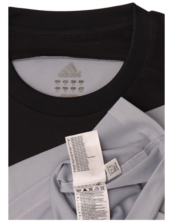Adidas T-Shirt Climalite Graphic Homme Gris Moyen Polyester Colorblock