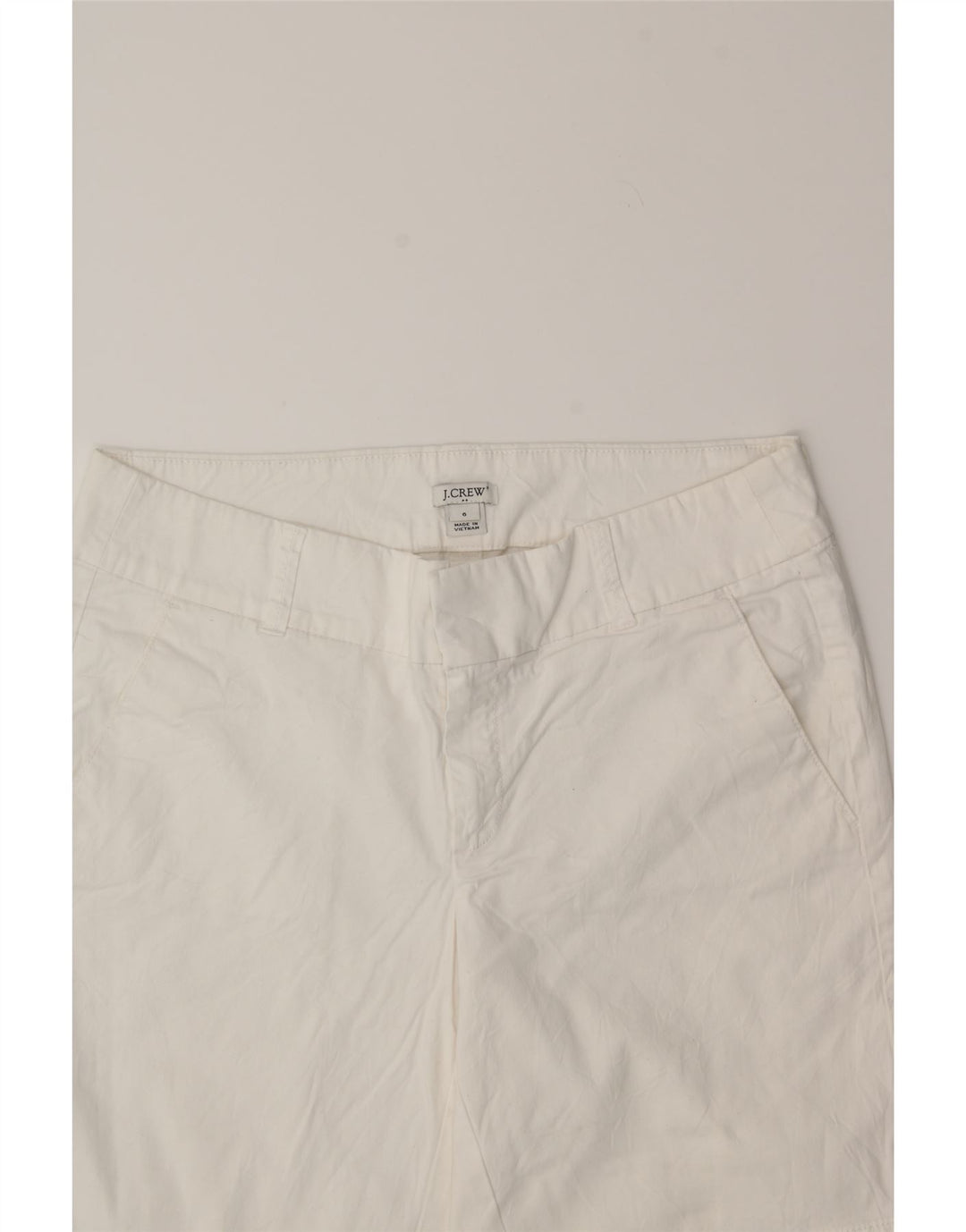 J. CREW Womens Chino Shorts US 6 Medium W32 White Cotton Vintage J. Crew and Second-Hand J. Crew from Messina Hembry 