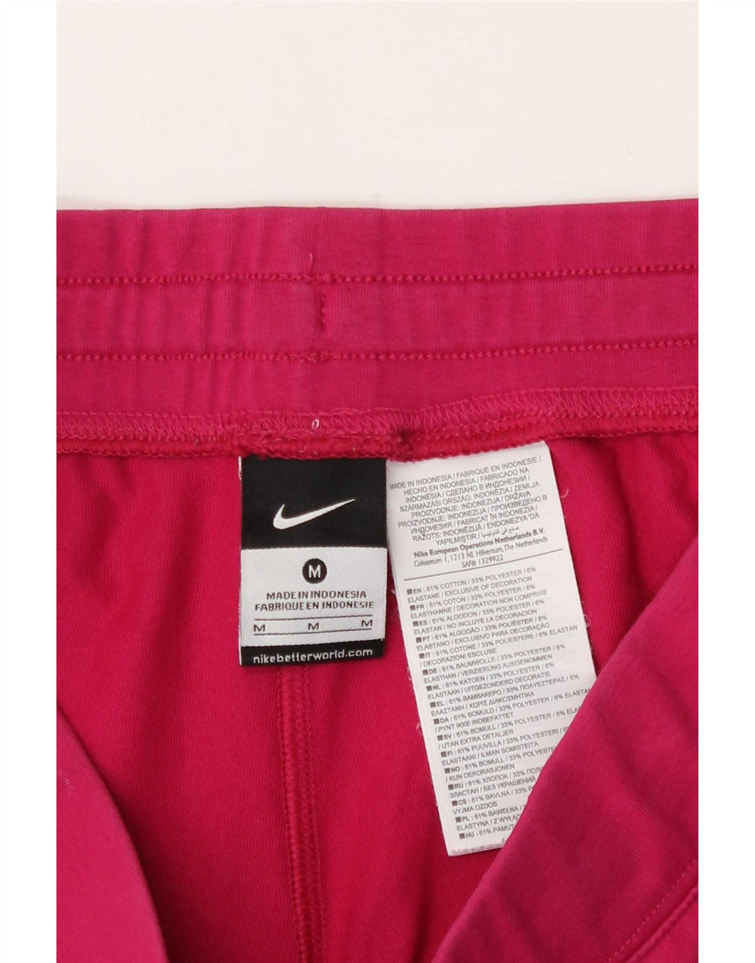 Nike Short de sport pour femme UK 14 en coton rose moyen
