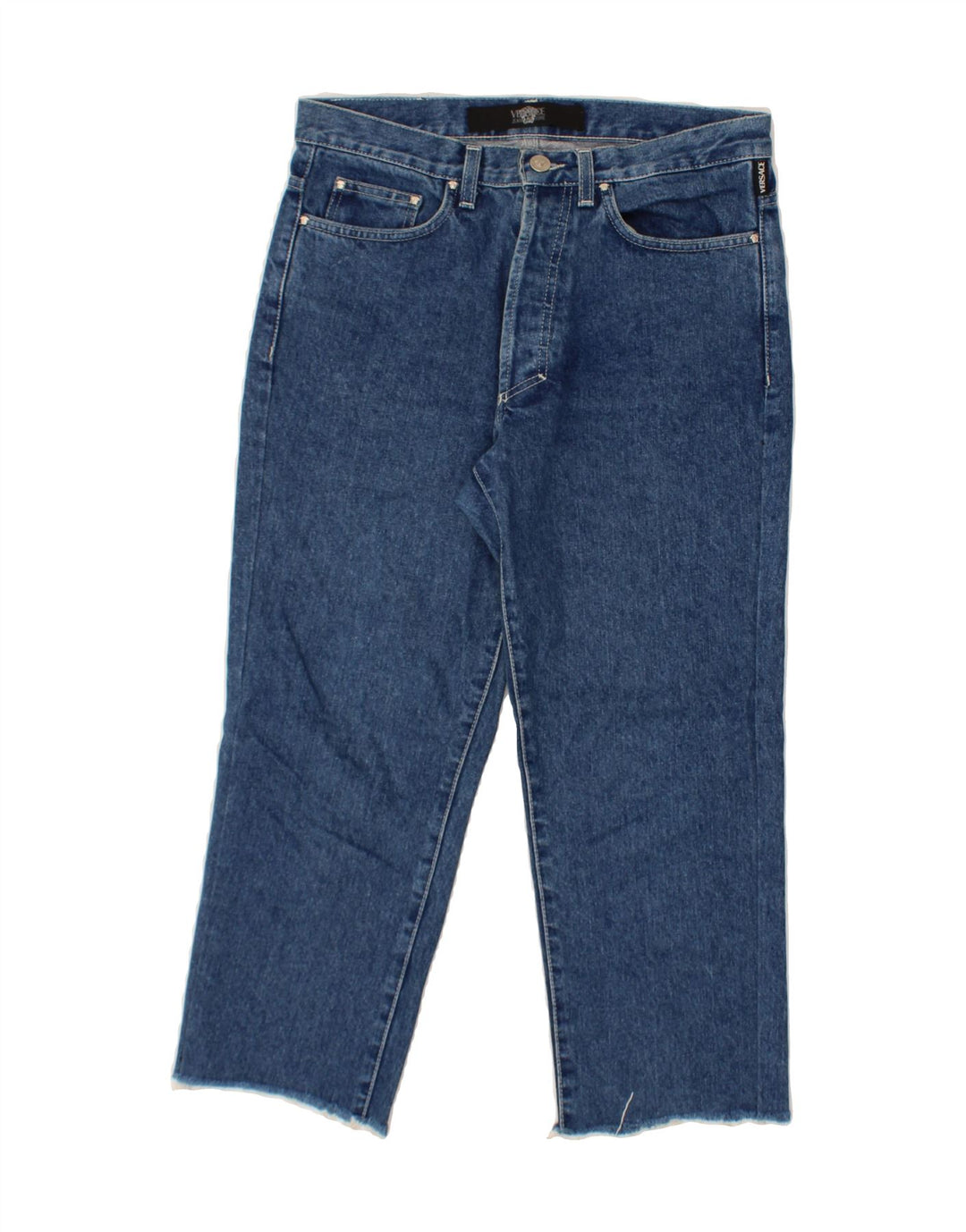 VERSACE Mens Cropped Jeans W31 L23 Blue Cotton Vintage Versace and Second-Hand Versace from Messina Hembry 