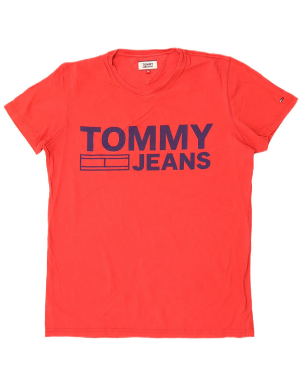Tommy Hilfiger T-shirt graphique pour homme XL Rouge