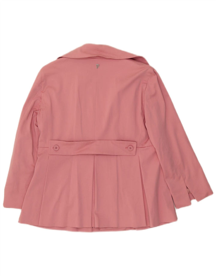 Dondup Veste Blazer Double Boutonnage Femme IT 46 Grand Coton Rose