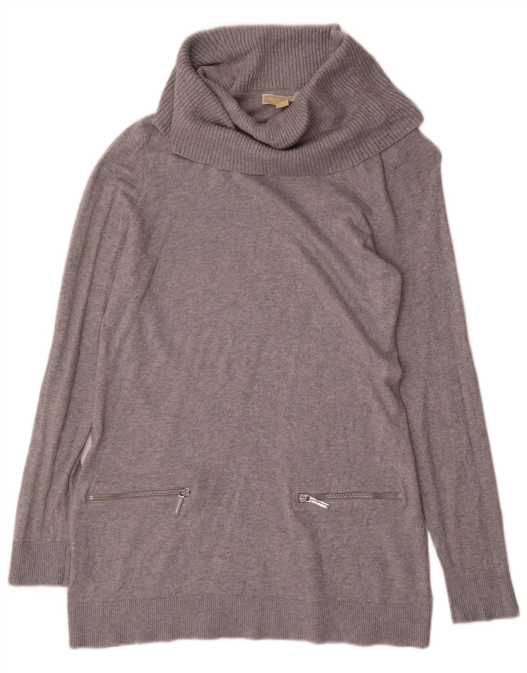 Michael Kors Pull col roulé pour femme UK 16 Large Gris Moucheté
