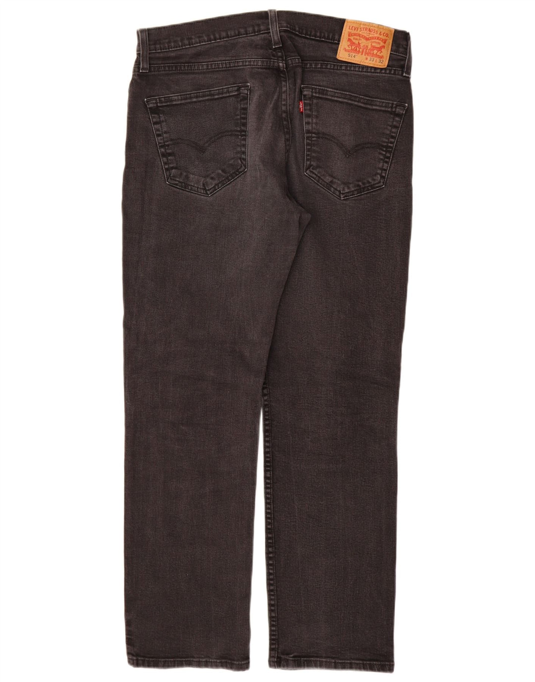 LEVI'S Jean Droit 514 Homme W33 L30 Noir Coton