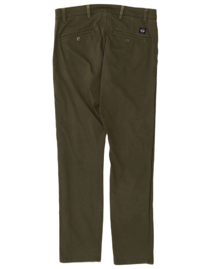 DOCKERS Pantalon Chino Skinny Khakis Homme W30 L32 Vert Coton
