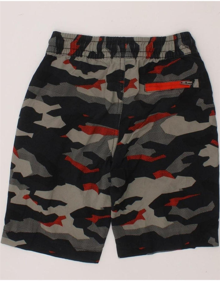 EDDIE BAUER Boys Sport Shorts 4-5 Years Black Camouflage Polyester Vintage Eddie Bauer and Second-Hand Eddie Bauer from Messina Hembry 