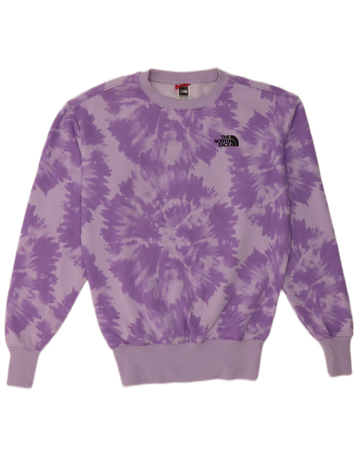 The North Face Sweat-shirt pour homme en coton tie-dye violet moyen