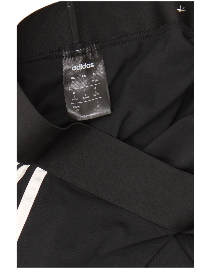 ADIDAS Leggings Femme UK 8/10 Petit Noir