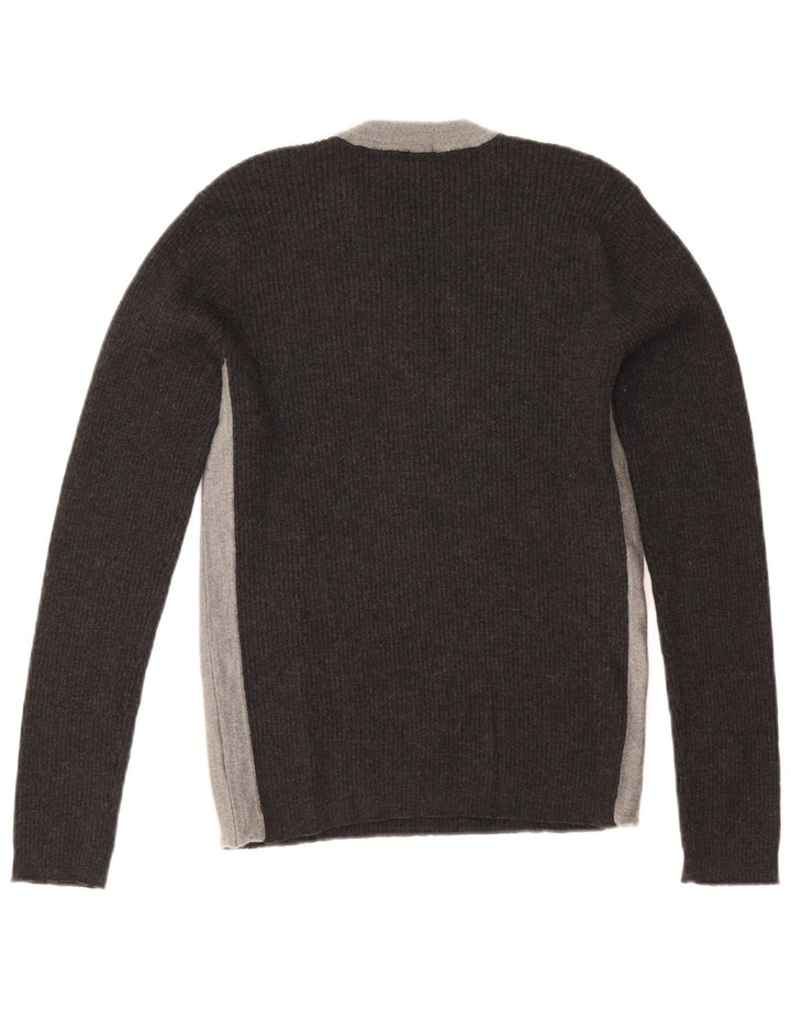 Paul Smith Pull ras du cou pour femme UK 12 Gris moyen Colourblock