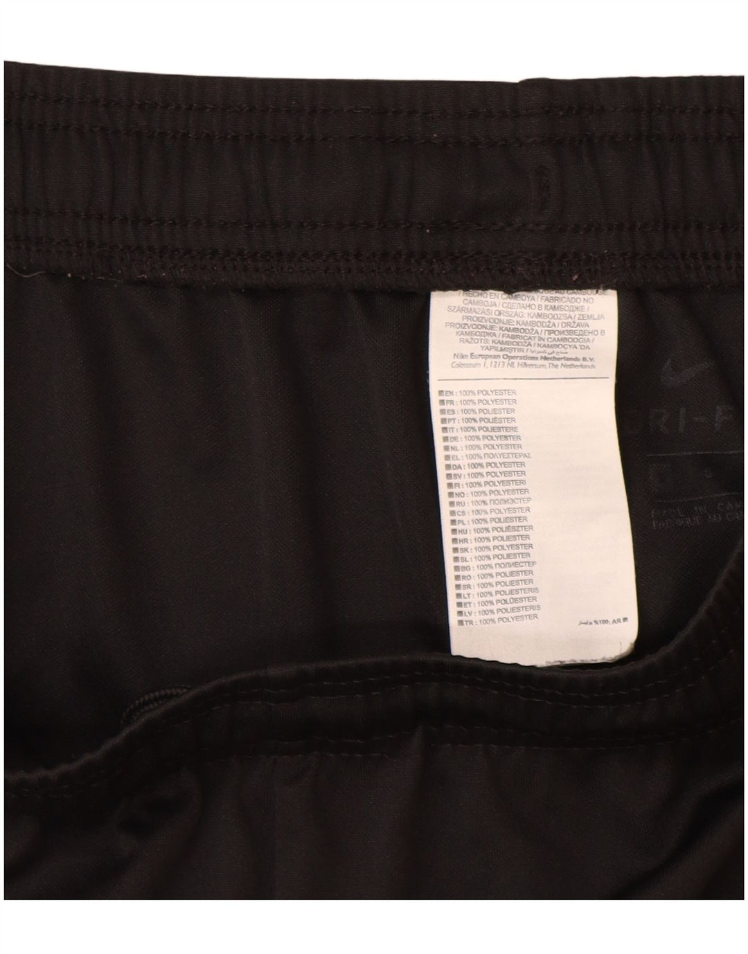 Short de sport Nike Dri Fit pour hommes, grand, noir, polyester