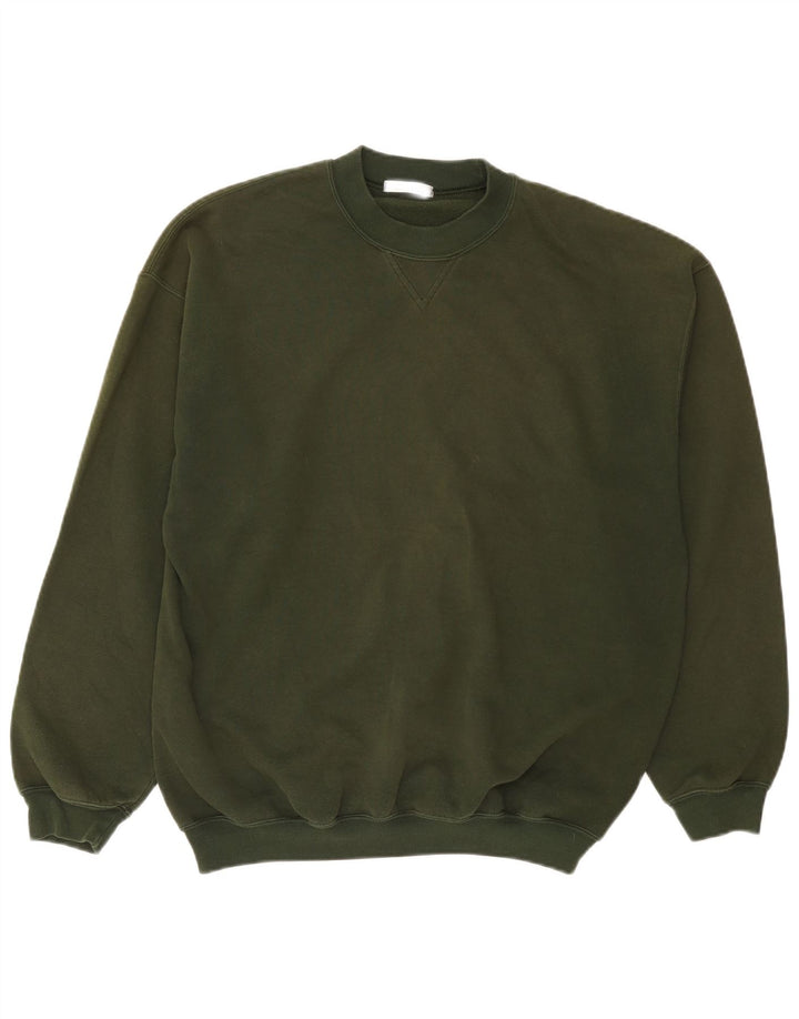 Marks & Spencer Sweat-Shirt Homme Kaki Moyen Coton