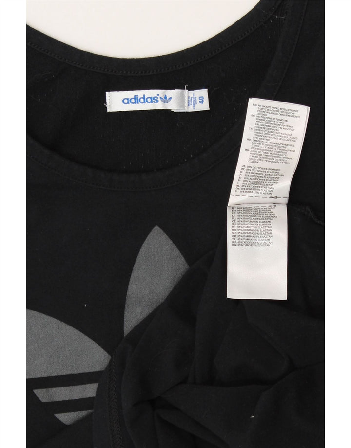 ADIDAS T-shirt graphique pour femme IT 40 Small Noir