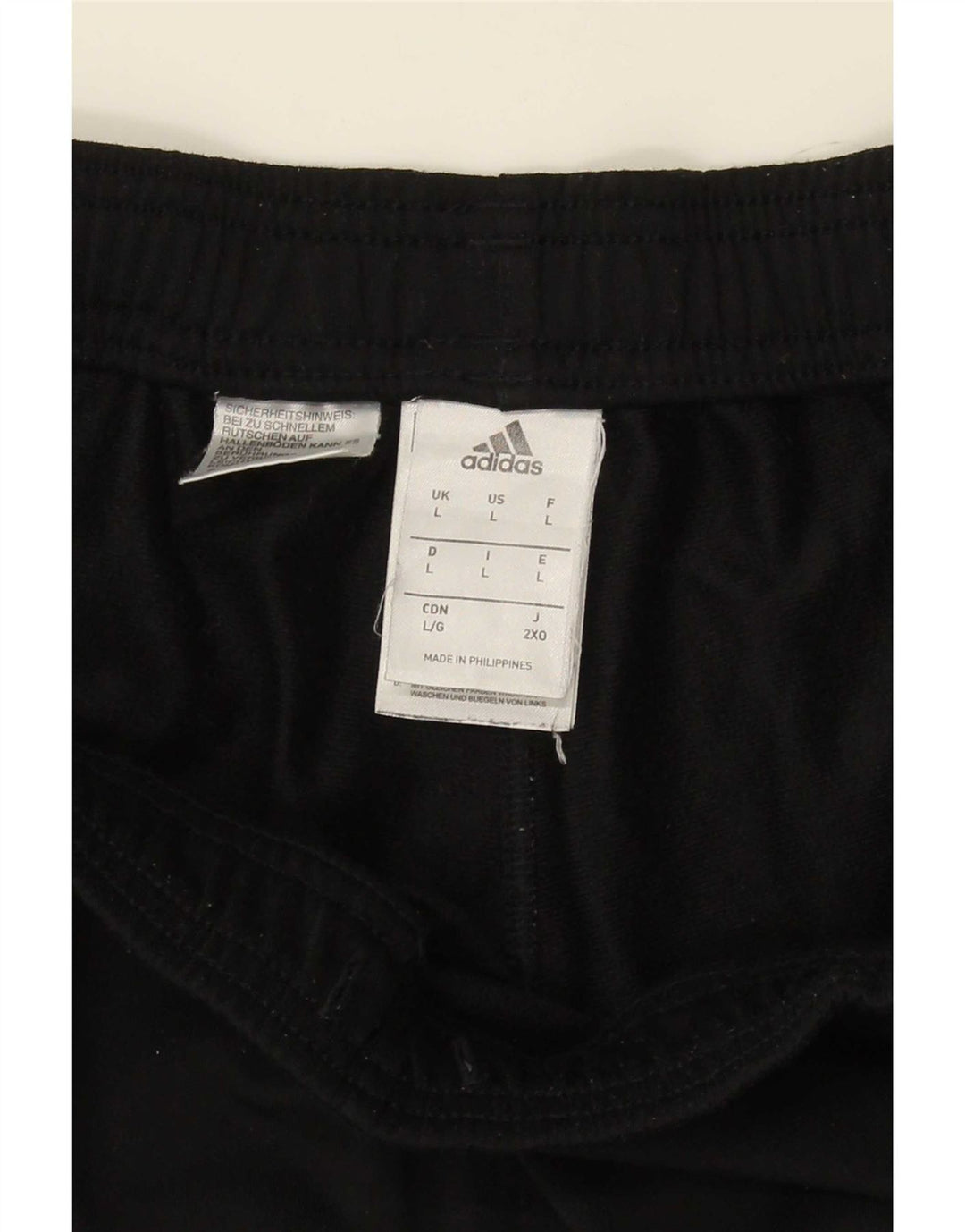 Adidas Pantalon de survêtement pour homme Large Noir Polyester