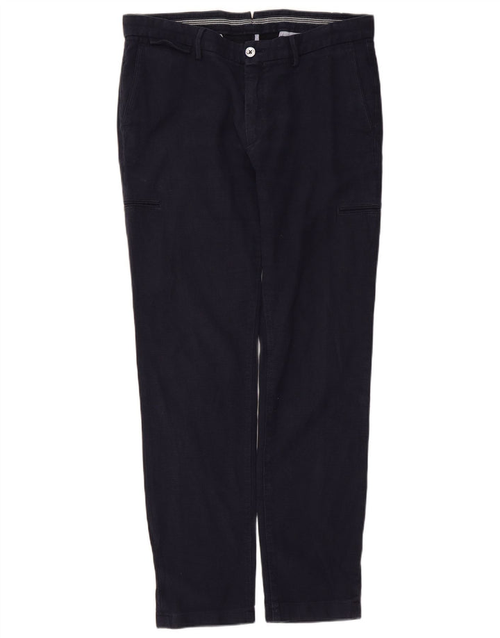 Massimo Dutti Pantalon cargo slim pour homme EU 40 Medium W31 L29 Bleu marine