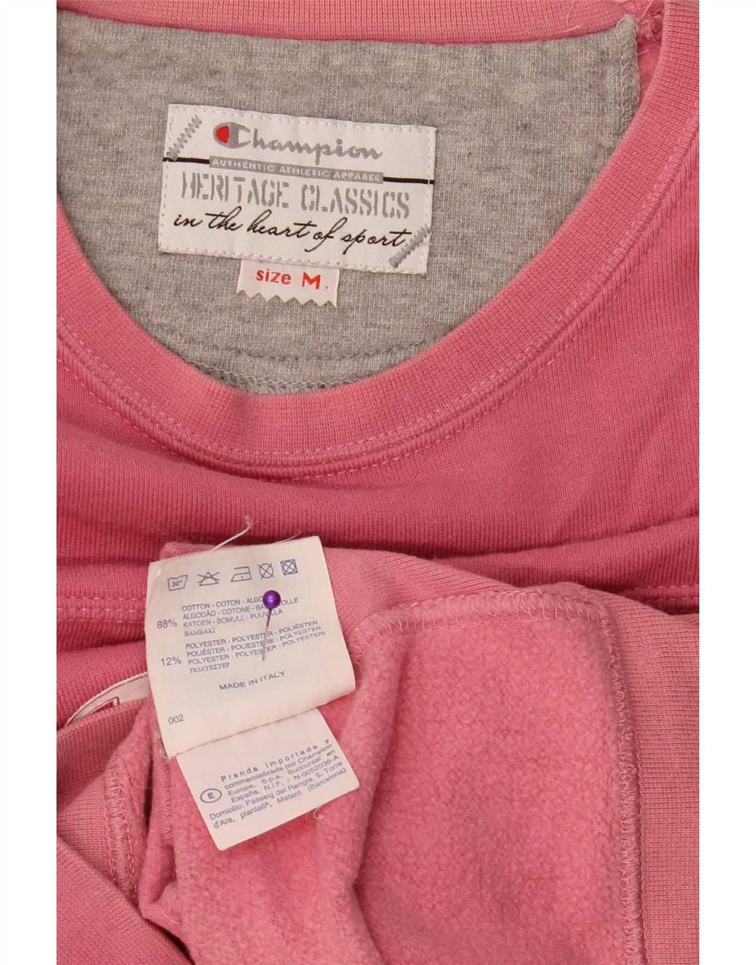 Champion Sweat-shirt Heritage Classics pour femme UK 14 Rose moyen