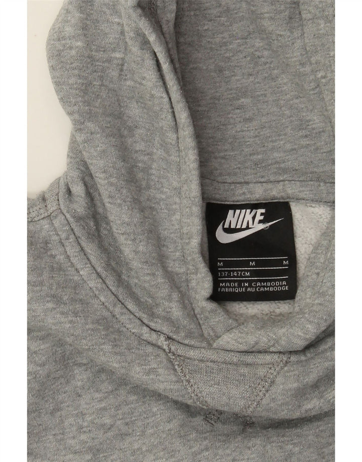 Nike Pull à capuche garçon 10-11 ans Gris moyen moucheté
