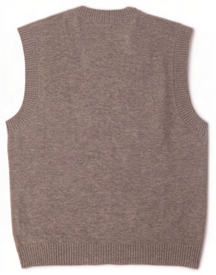 Gap Débardeur Gilet Homme Gris Moyen Polyester