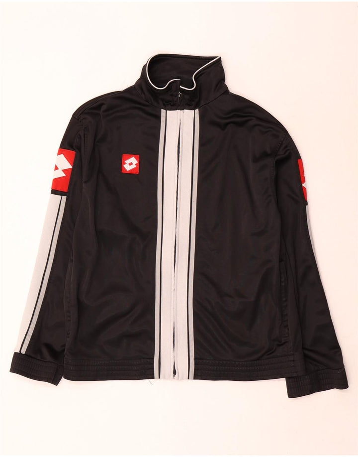 Lotto Veste de survêtement graphique pour homme XL Noir Colorblock Polyester