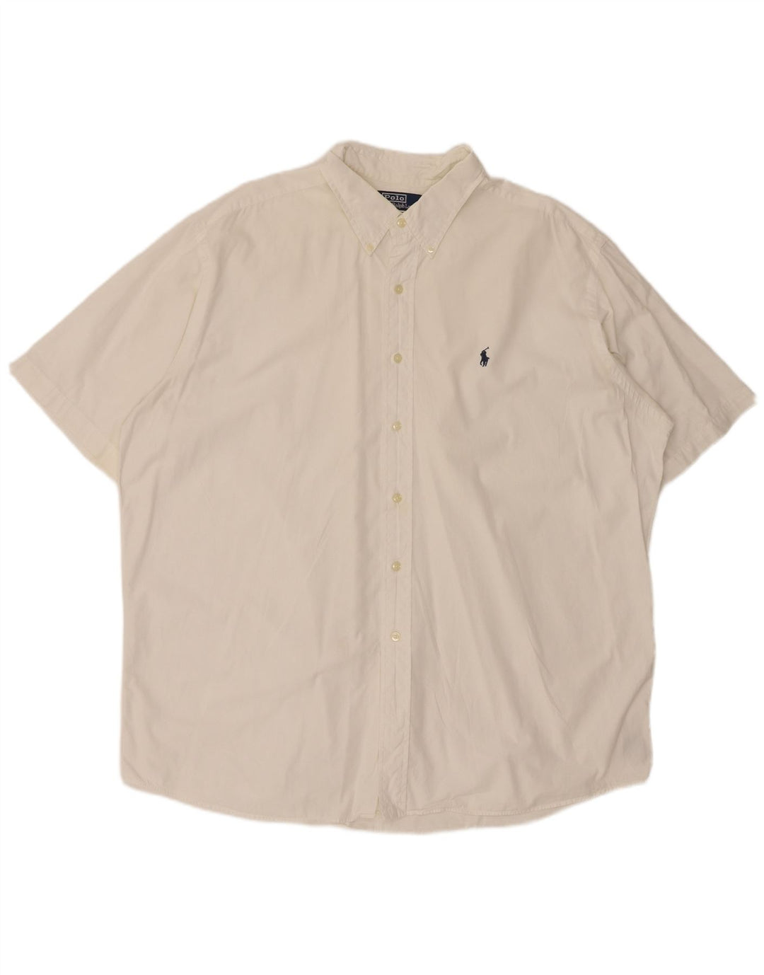 POLO RALPH LAUREN Chemise à manches courtes pour hommes 2XL Coton blanc
