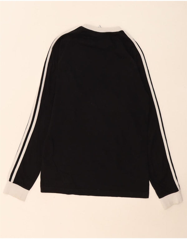 Adidas Haut à manches longues pour homme XS en coton color block noir