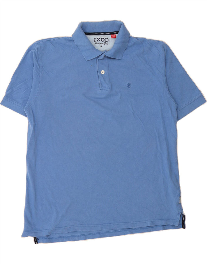 IZOD Mens Heritage Polo Shirt Medium Blue Cotton Vintage Izod and Second-Hand Izod from Messina Hembry 