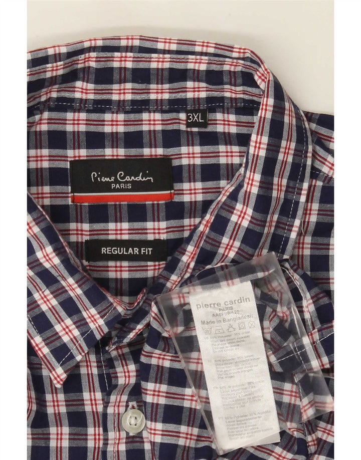 Pierre Cardin Chemise coupe régulière pour homme 3XL Bleu marine Polyester