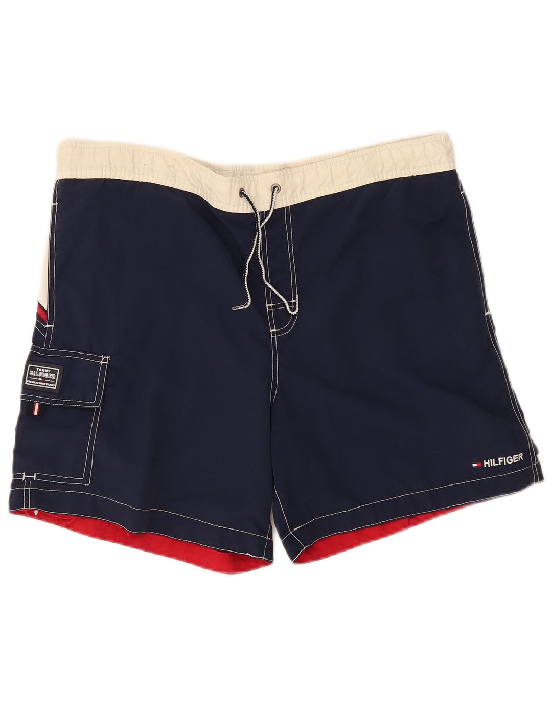 Tommy Hilfiger Short de Bain Cargo Homme Bleu Marine Moyen Colorblock