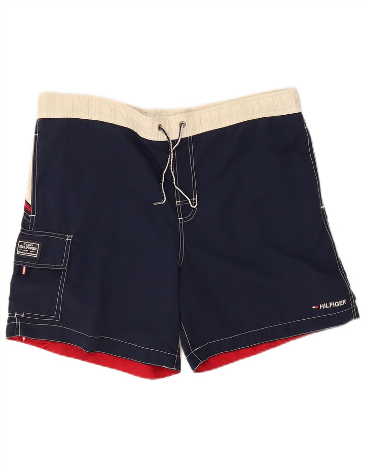 Tommy Hilfiger Short de Bain Cargo Homme Bleu Marine Moyen Colorblock