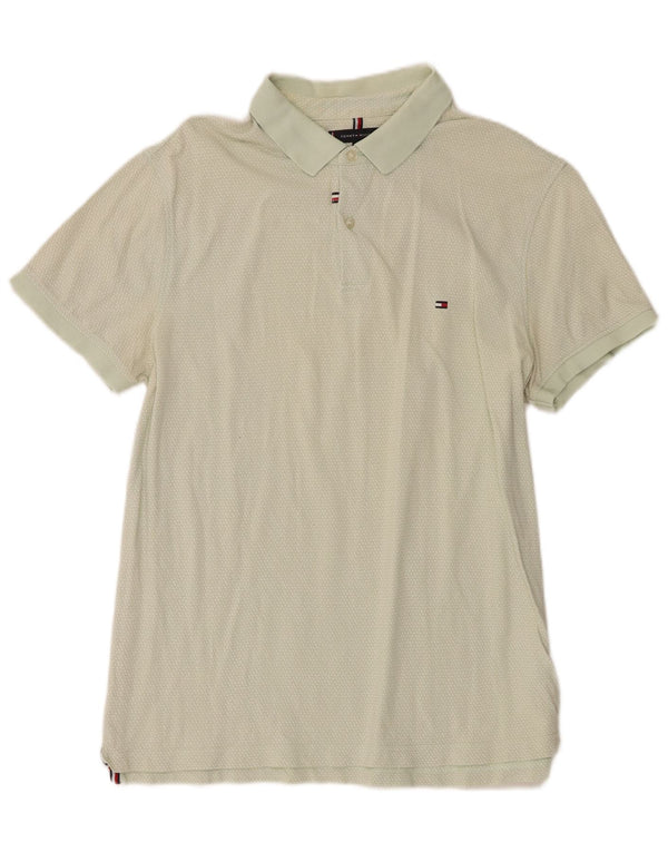 Tommy Hilfiger Polo Homme XL Vert Taché