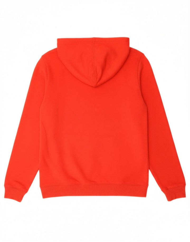 DC Womens Graphic Hoodie Jumper UK 16 Large Red Vintage DC and Second-Hand DC from Messina Hembry 