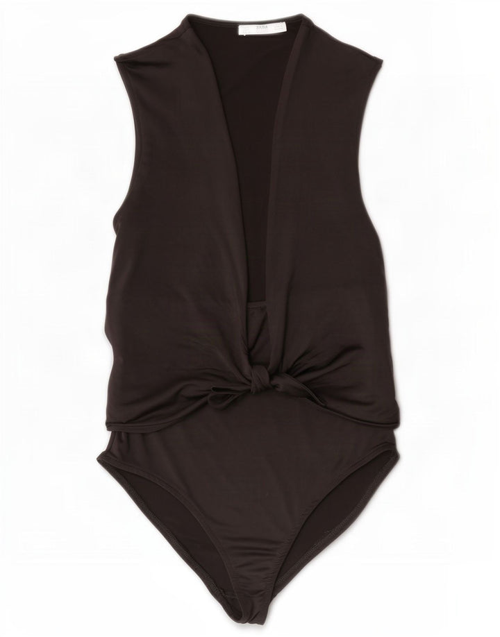 Zara Body Femme UK 8 Petit Noir Polyester