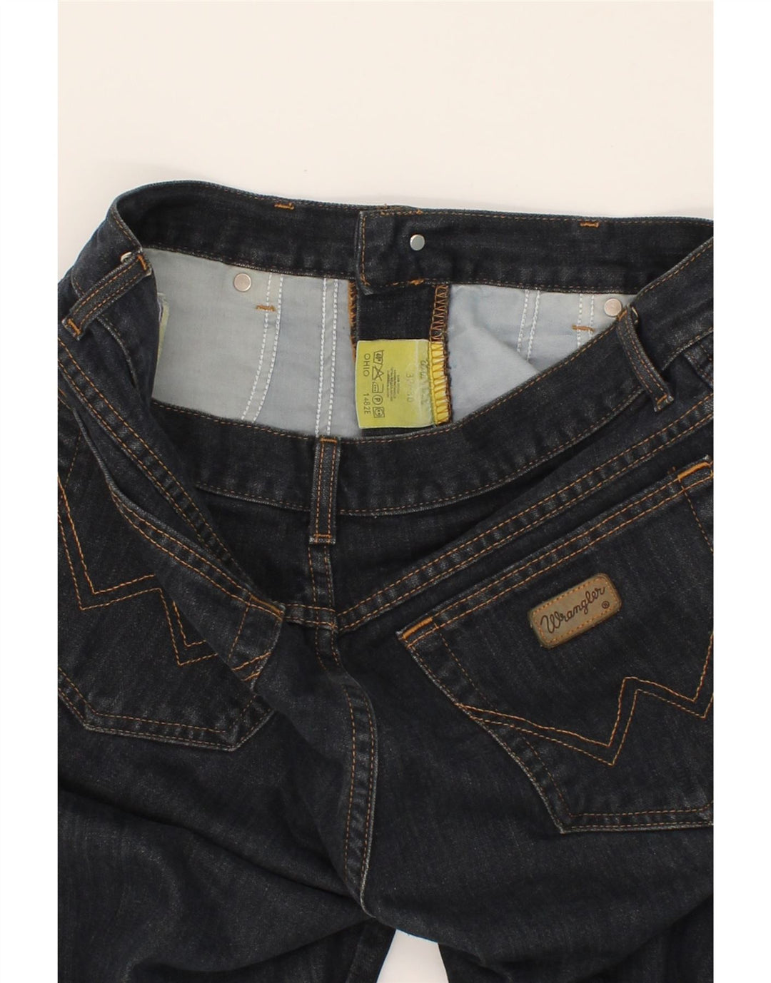 WRANGLER Jean droit homme W32 L30 bleu marine coton
