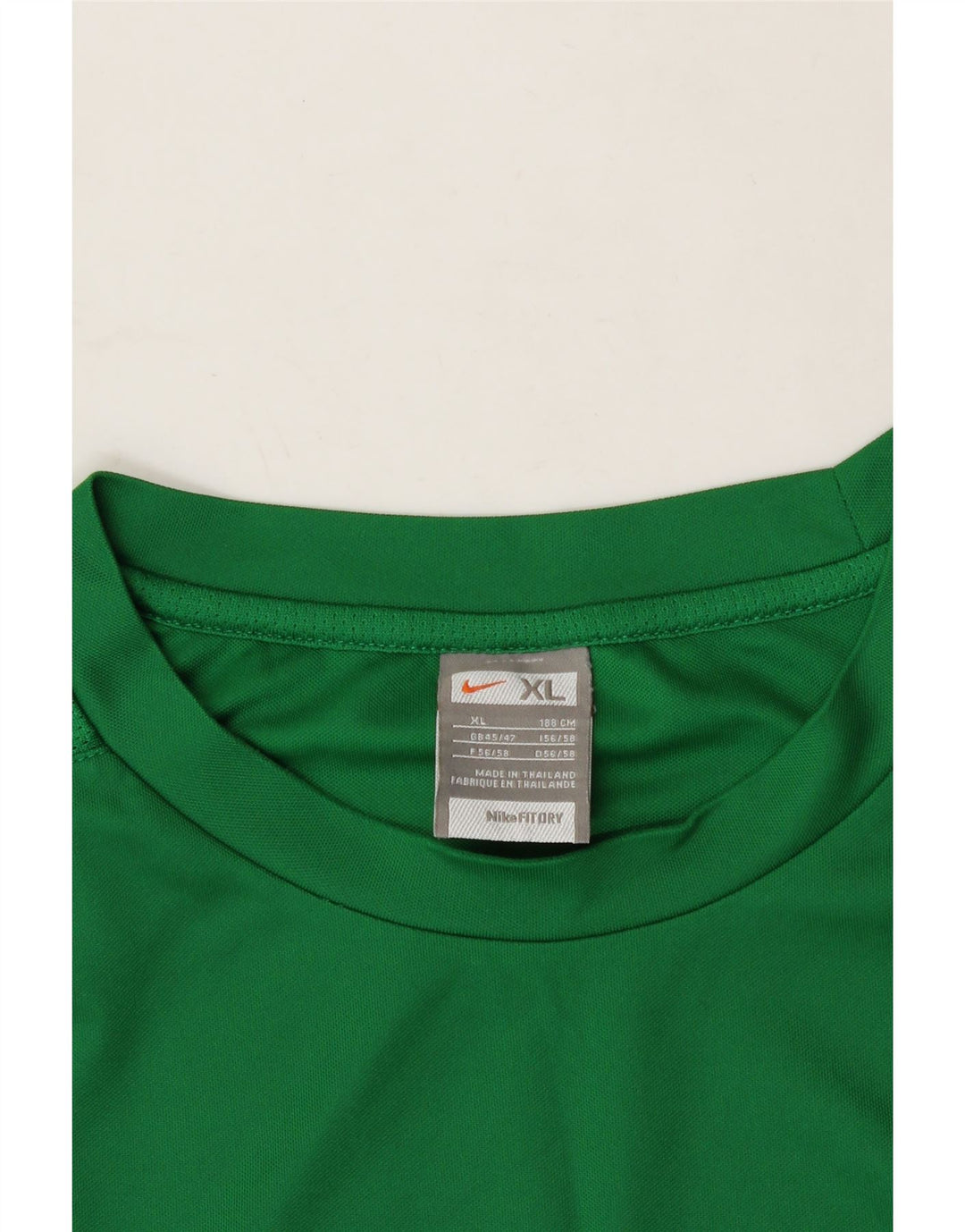 NIKE Mens T-Shirt Top XL Green Polyester Vintage Nike and Second-Hand Nike from Messina Hembry 