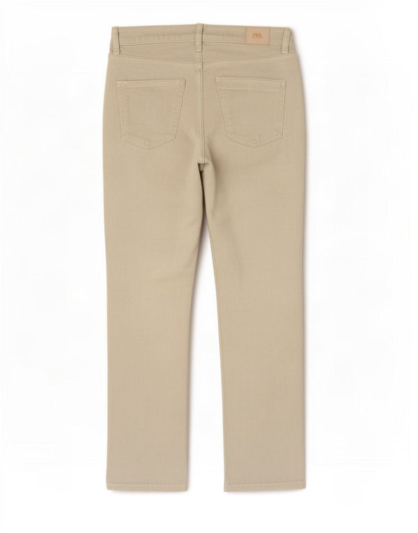 Zara Jean droit femme EU 36 XS W26 L29 Beige